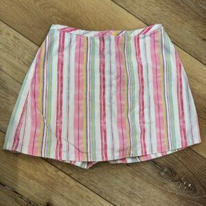 Girls Striped Cotton Shorts Pink Multicolor Bunny Tag Size S